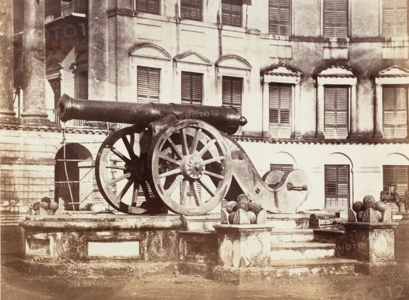 [Great Sikh Gun taken at Ferozshah on the Night of December 21, 1845, Government House, Calcutta], 1858-61.