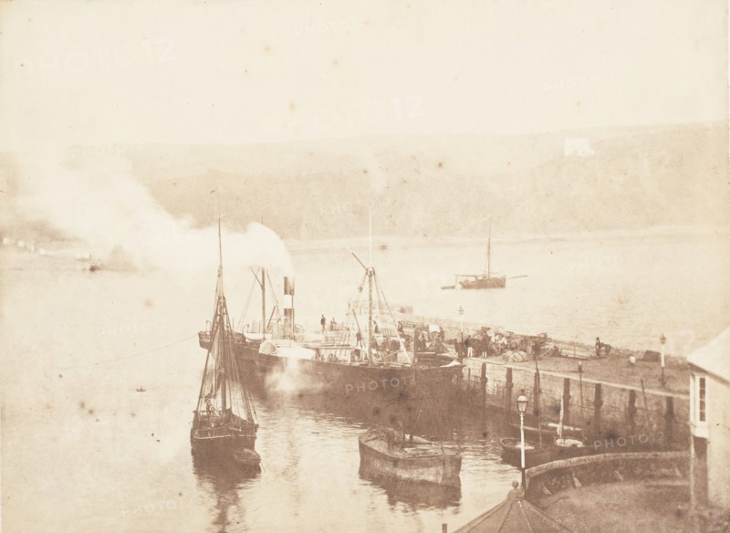 The "Juno" in Tenby Harbour, 1853-56.