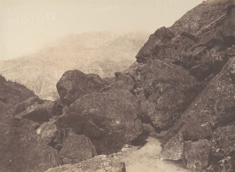 Blocs dans le chaos, St-Sauveur, 1853.