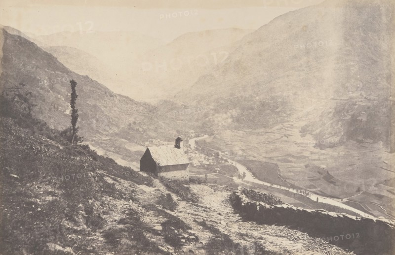 Vallée de Bosost prise de la capilla San Antonio, 1853.