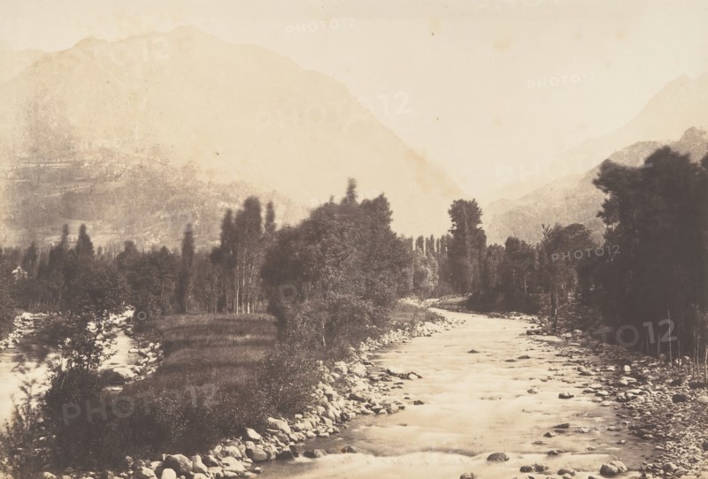 Vallée de Lur prise du chemin de Sasie à St-Sauveur, 1850.