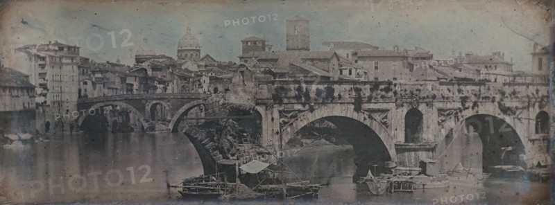 Ponte Rotto (Pons Aemilius), Rome, 1842.