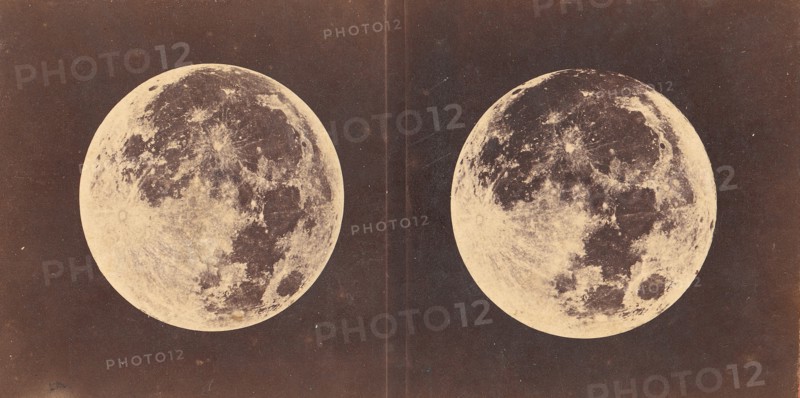 Full Moon: The Left Hand Moon was Photographed June 2nd, 1871. The Right Hand Moon was Photographed Aug. 29, 1871, 1871.