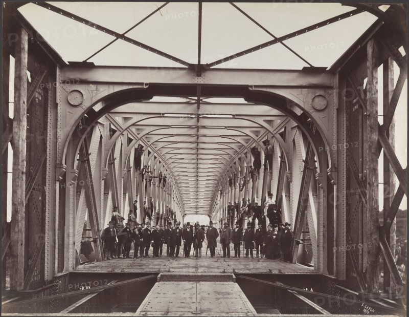 Lessart Viaduct on the Rance River, October 1879.