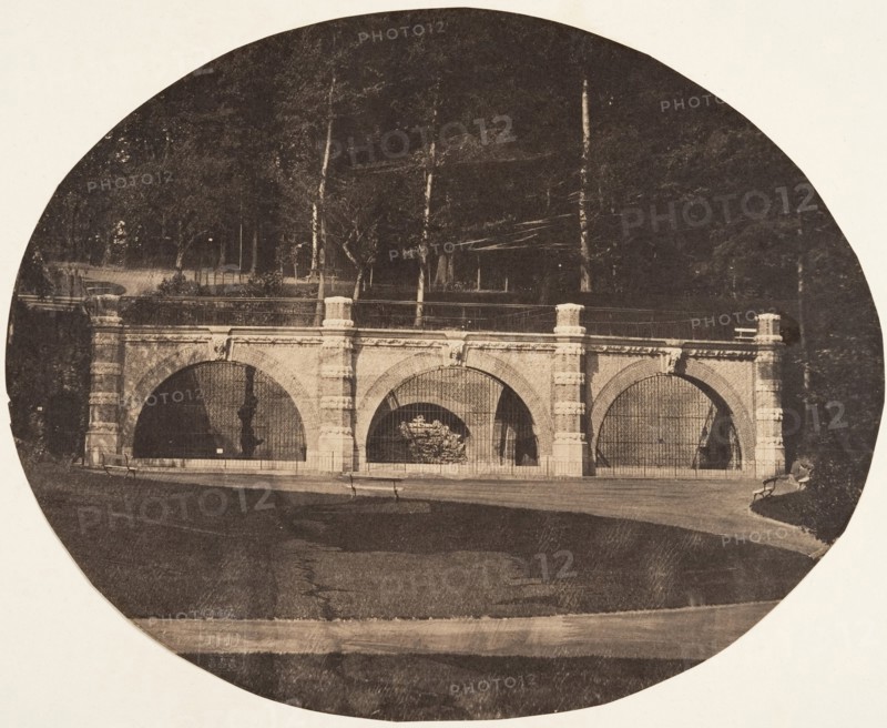 [The Bear Enclave, Zoological Gardens, Brussels], 1854-56.