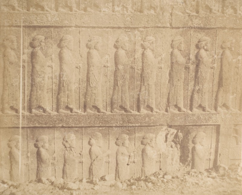 Processione sulla facciata della Grande Scala, 1858.