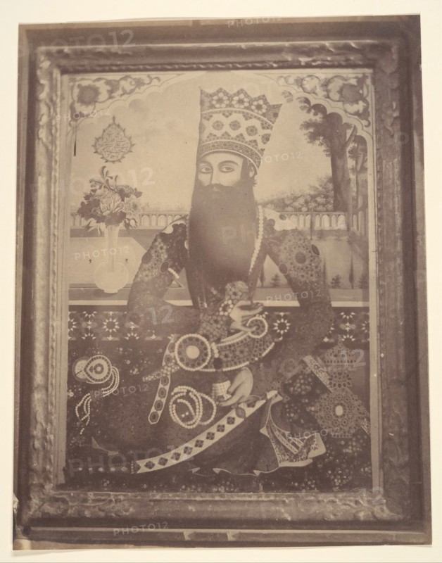 [Fath-Ali Shah, Painting that Once Belonged to Hmah [?] Saula, Uncle of the King.], 1840s-60s.