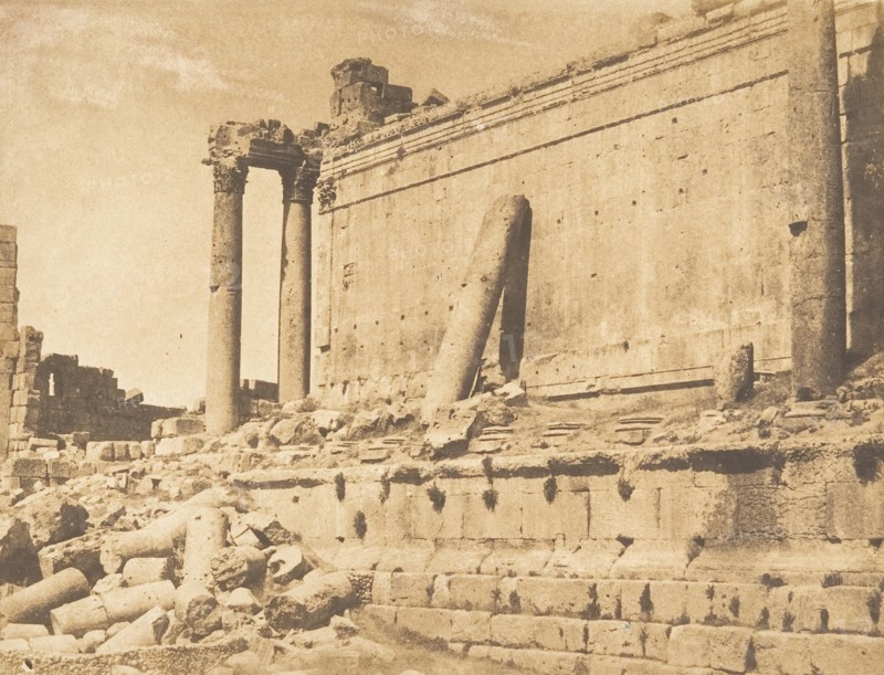 Vue du Temple de Jupiter, à Baâlbek (Héliopolis), September 15, 1850.