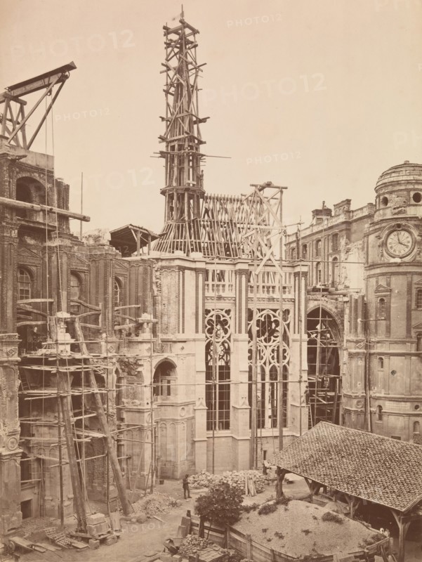 Château de St.-Germain-en-Laye, Intérieur de la cour, Chapelle, 1862-67.