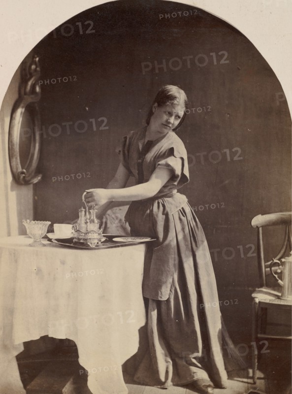English Fashion at Breakfast, ca. 1860.