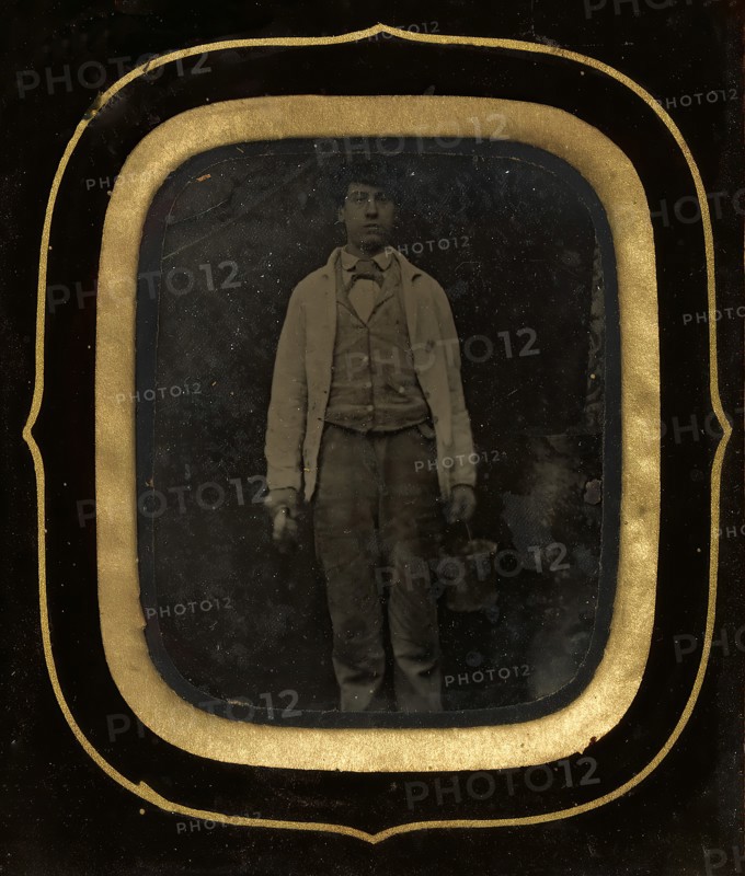 Man with Bucket and Paint Brush, late 1850s-60s.