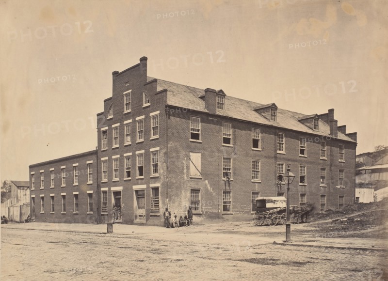 Civil War View, 1860s. (Building used Coloured [?] Richmond Va.)