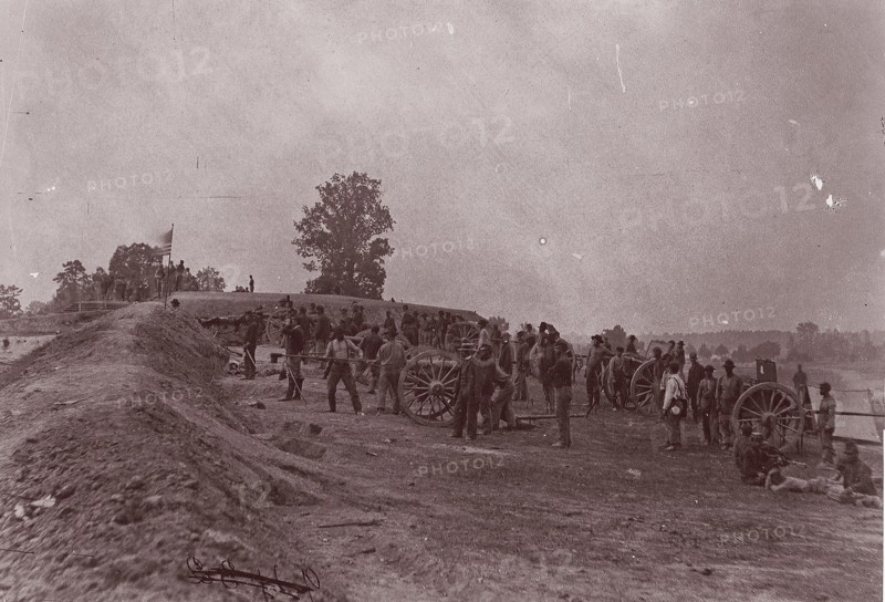 Outer Confederate Line, Petersburg, Captured June 15, 1864, 1864. Formerly attributed to Mathew B. Brady.