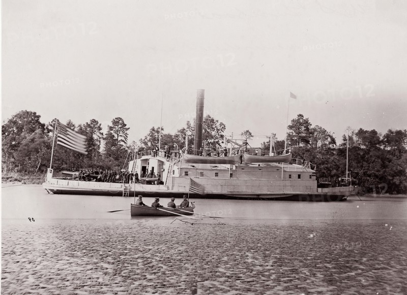 Commodore Perry, Pamunkey River, 1861-65. Formerly attributed to Mathew B. Brady.