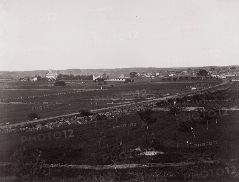 Gettysburg from the West, 1863. Formerly attributed to Mathew B. Brady.