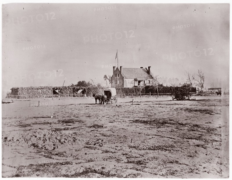 Yellow House, Warren Station, Virginia, 1861-65. Formerly attributed to Mathew B. Brady.