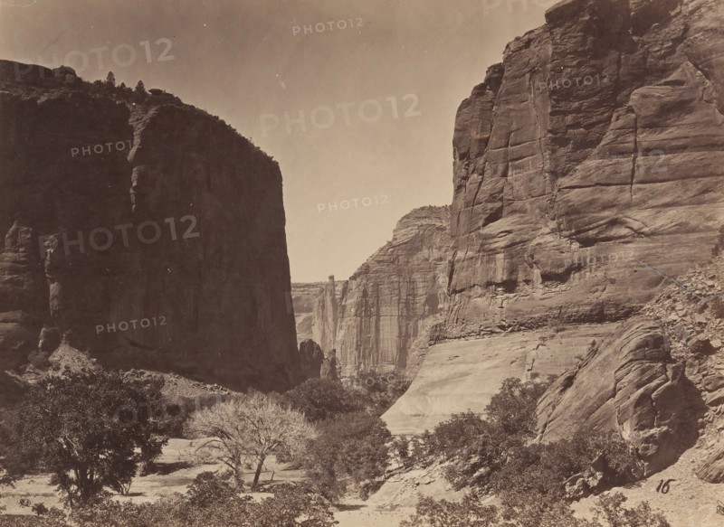 Head of Cañyon de Chelle, Looking Down, 1873.