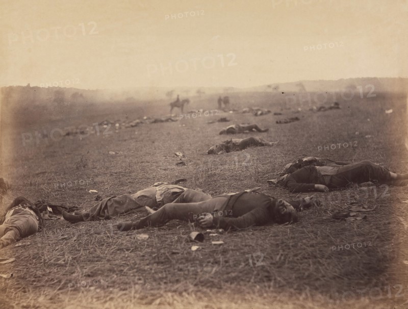 A Harvest of Death, Gettysburg, Pennsylvania, July 1863.