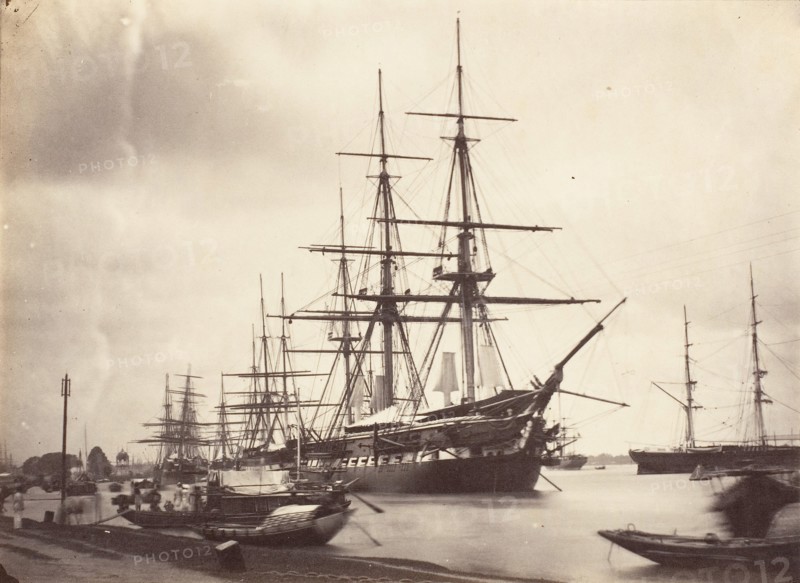 H.M.S. Shannon off Calcutta, 1858-61.