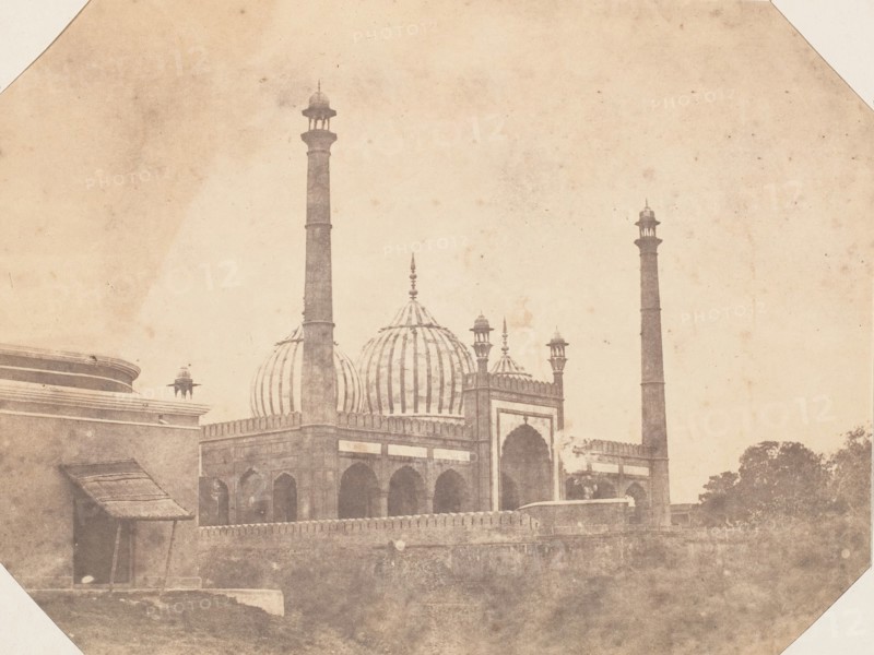 Jama Masjid Mosque, Delhi, 1850s.