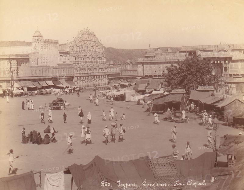 Jaipur, Sanganeer - Ka - Chopal, 1860s-70s.