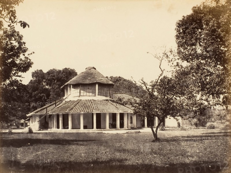 Bungalow in Umballa, 1850s.
