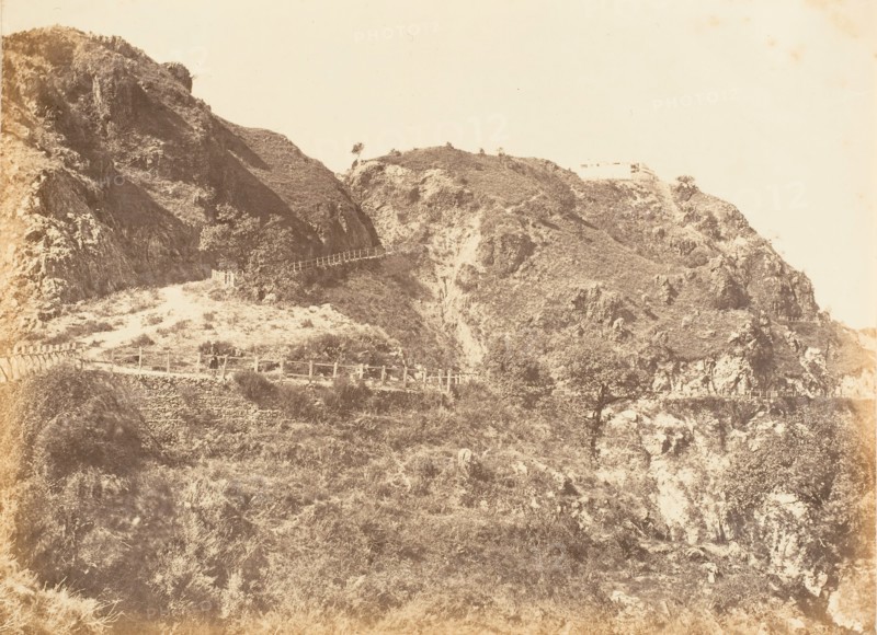 Path leading to Convent, Simla, 1850s.