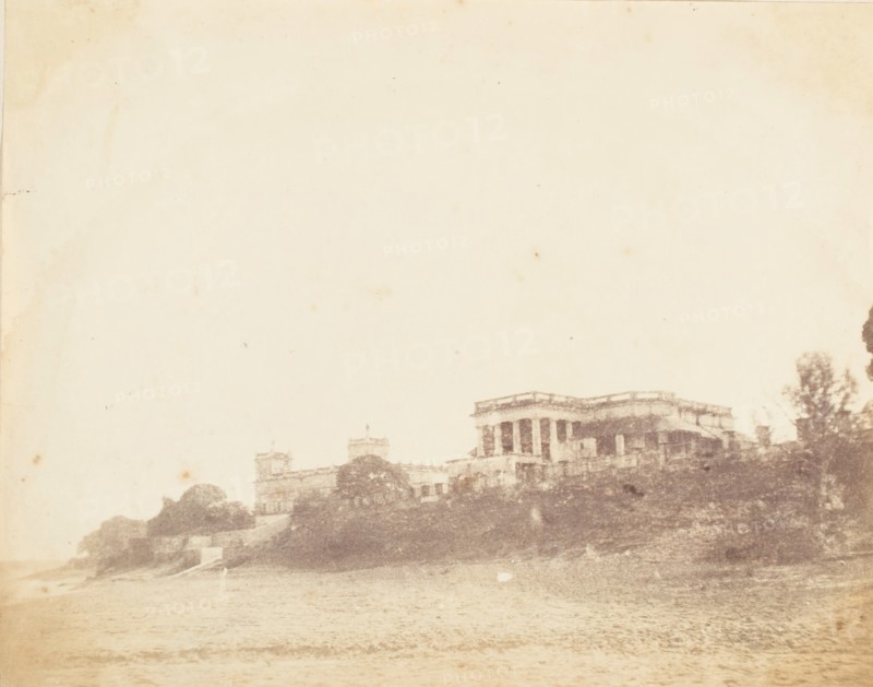 Imambara and Collectors House on the Ganges, Hooghly, 1850s.