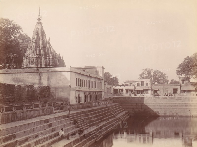 Monkey Temple, Benares, 1860s-70s.