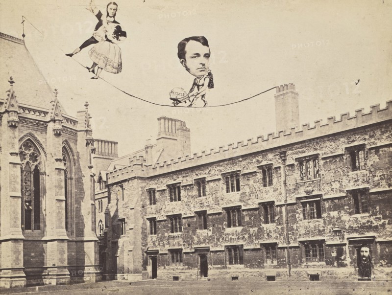 Montage of Ecclesiastical Figures Posed in Political Satire, 1860s. [Rev. Tozer, Rev. Colby, Knapp].