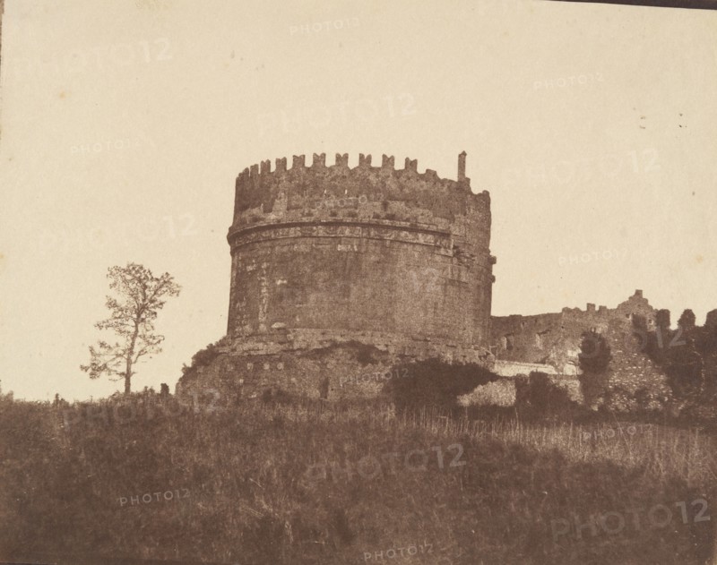Tomb of Cecilia Metella, Rome, 1850s.