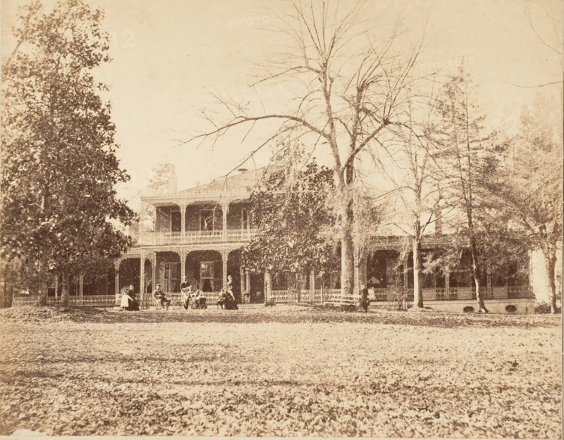 Elms Court, Natchez, Mississippi, Residence of the Honorable A. P. Merrill, 1850s.