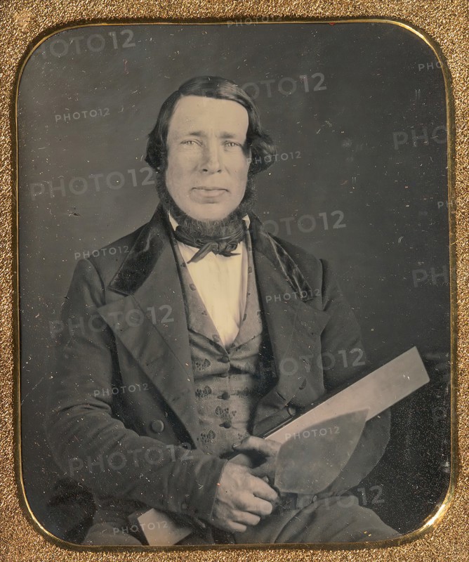Mason Holding a Trowel, 1850s.