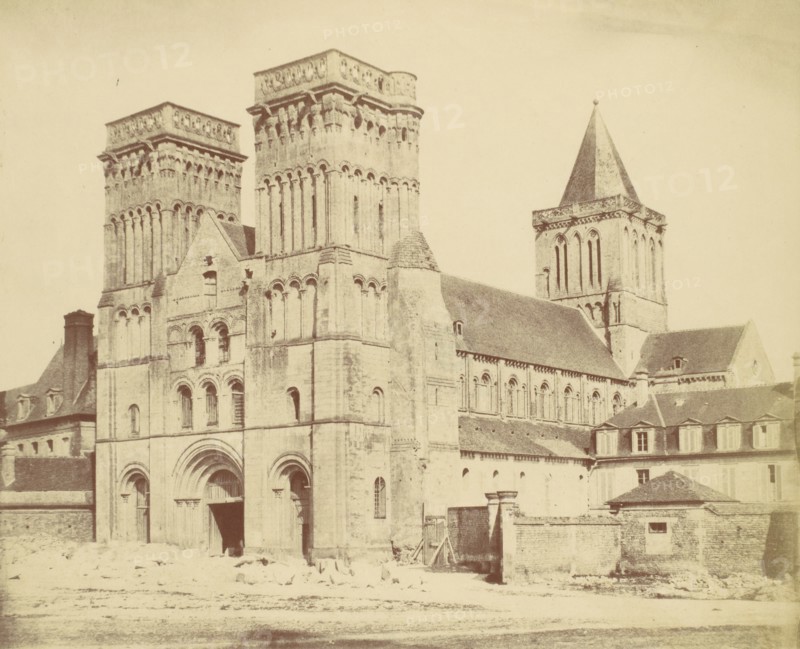 Abbay aux Dammes, Caen, 1850s.