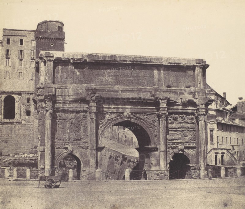 Arch of Septimius Severus, Rome, 1850s.