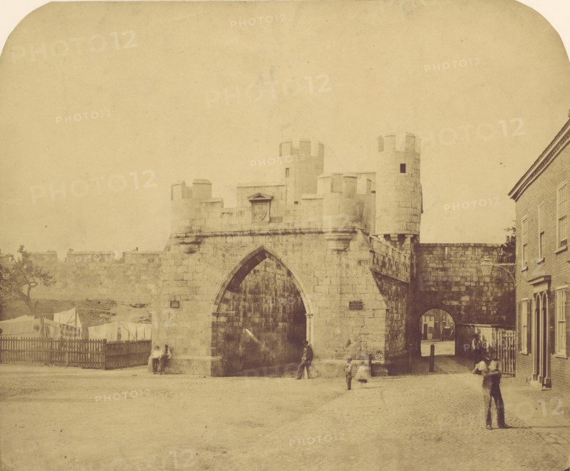 St. Mary's Gate, York, 1850s.