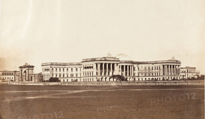 South West View of Government House, Calcutta, 1858-61.