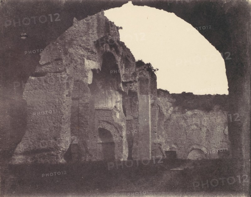 Basilica of Constantine, Rome, 1850s.