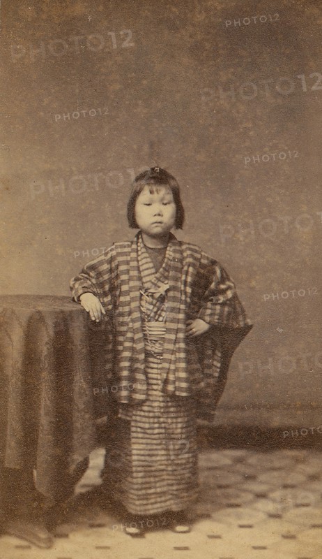 Girl with Striped Robe, 1870s.