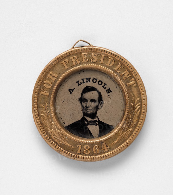 Presidential Campaign Medal with Portraits of Abraham Lincoln [and Andrew Johnson], 1864.