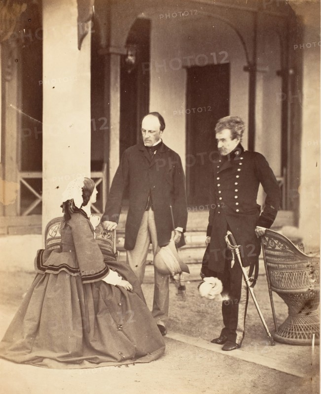 The Countess Canning, The Earl Canning, G.G. and Lord Clyde C.in C., Simla, 1860.