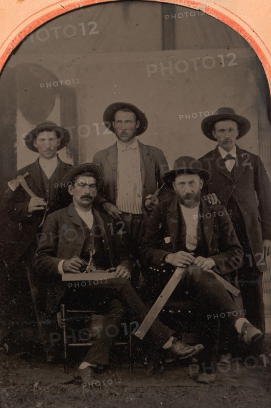 [Five Carpenters], 1870-80s.