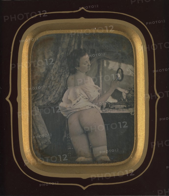 [Nude with Mirror], ca. 1850.