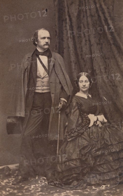 Felix Octavius Carr Darley and wife, 1860s.