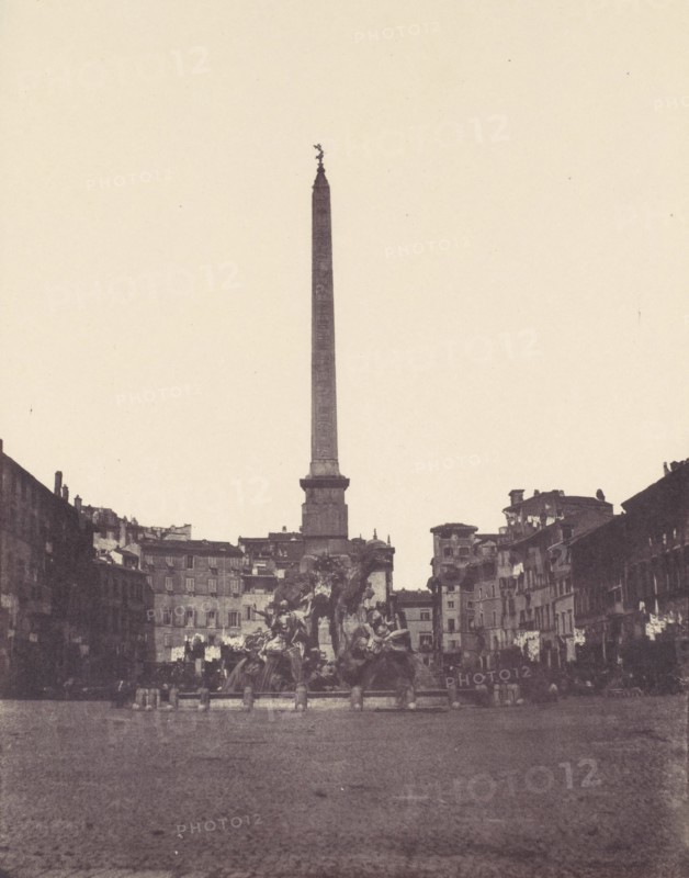 Piazza Navona, Rome, 1850s.