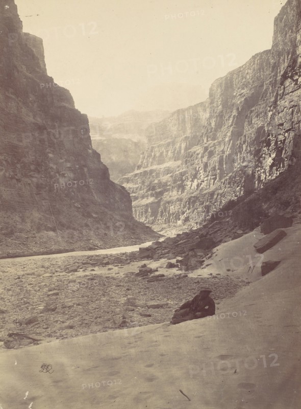 Grand Cañon of the Colorado River, Mouth of Kanab Wash, looking West, 1872.
