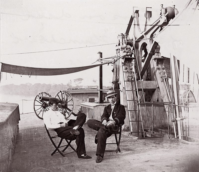 Officers of U.S.S. Hunchback, 1861-65. Formerly attributed to Mathew B. Brady.