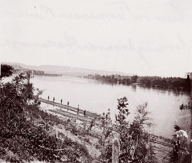 View on Tennessee River looking toward Chattanooga, ca. 1864.