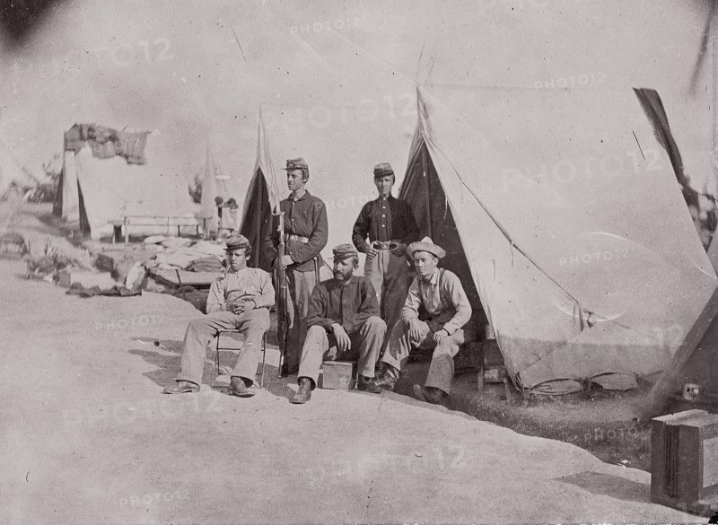 22nd New York State Militia, ca. 1861. Formerly attributed to Mathew B. Brady.