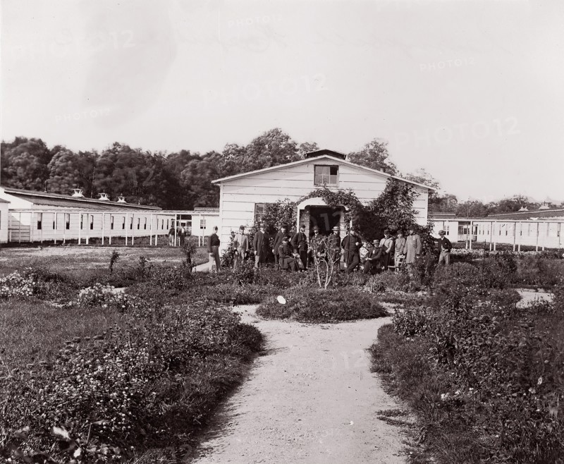 Campbell Hospital, D.C., 1861-65. Formerly attributed to Mathew B. Brady.